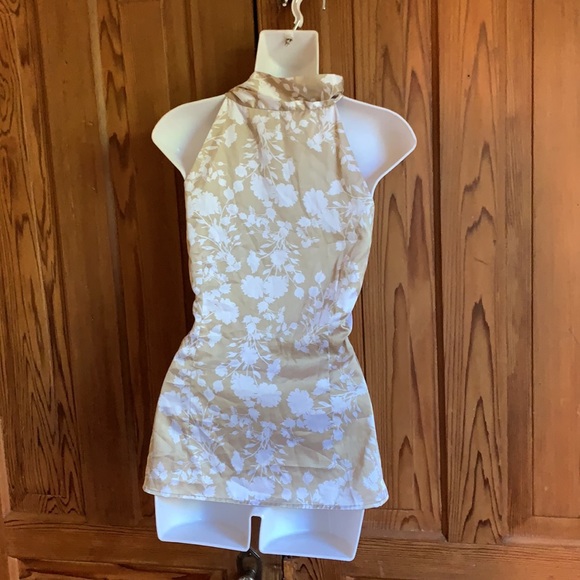 Floral Cream and Gold Bow Blouse - Picture 4 of 8